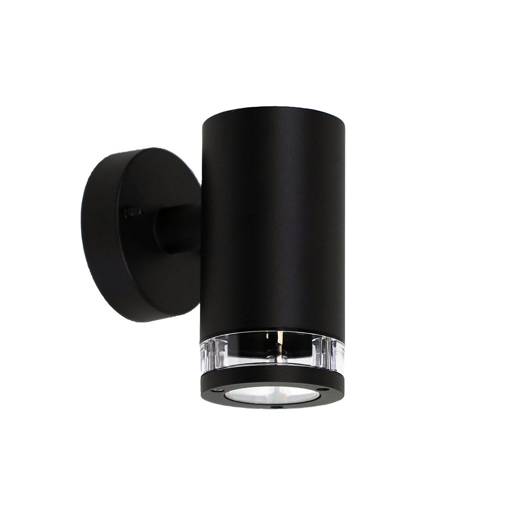 Tove 240V GU10 Fixed Wall Pillar Light Black - OL7461BK