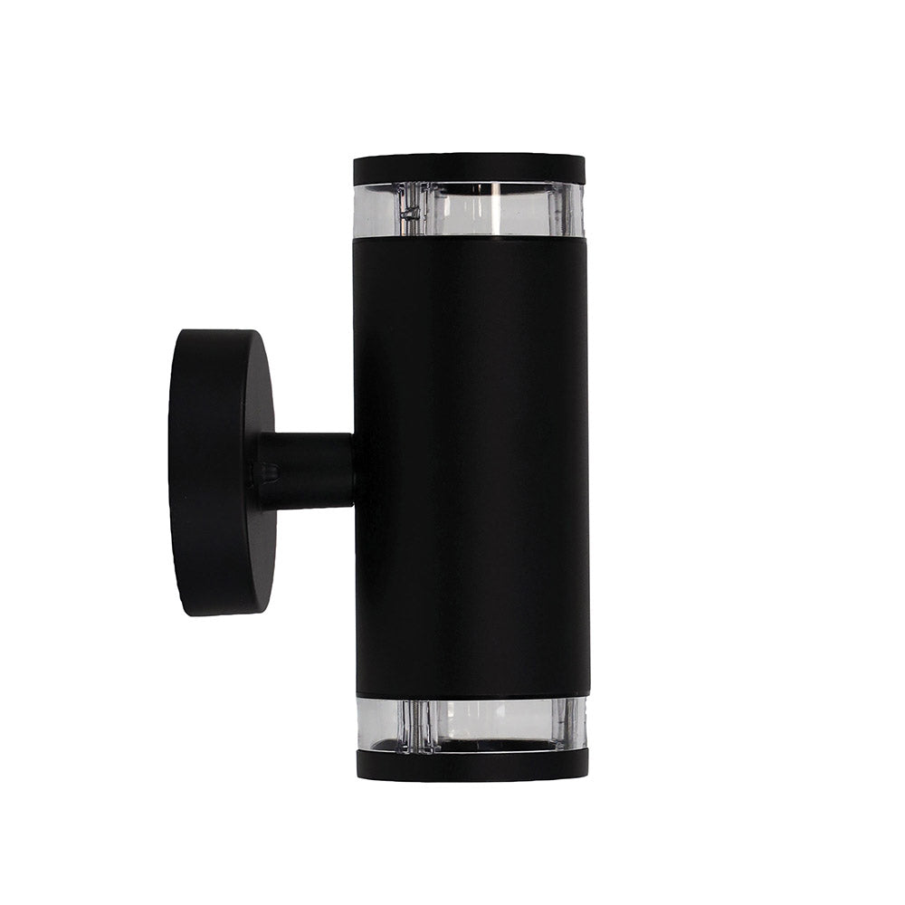 Tove 240V GU10 Up & Down Wall Pillar Light Black - OL7462BK