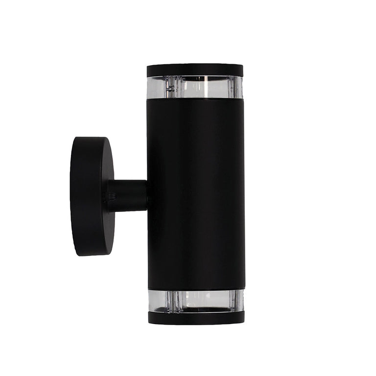 Tove 240V GU10 Up & Down Wall Pillar Light Black - OL7462BK