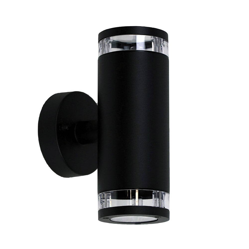 Tove 240V GU10 Up & Down Wall Pillar Light Black - OL7462BK