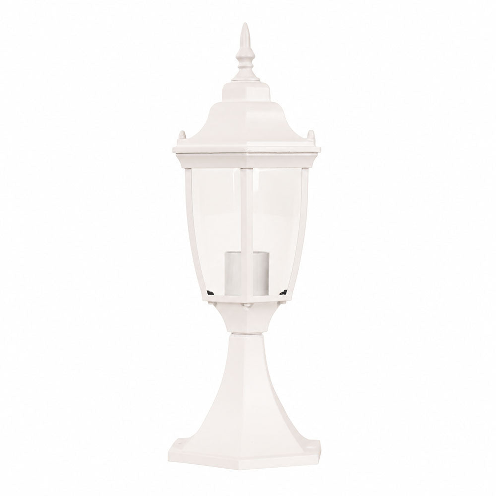 Highgate Traditional Pillar Mounted Light White - OL7667WH