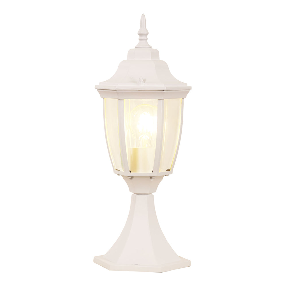 Highgate Traditional Pillar Mounted Light White - OL7667WH