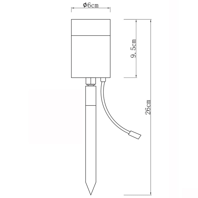 Accent 12V Garden Spike Light Stainless Steel - OL7762SS