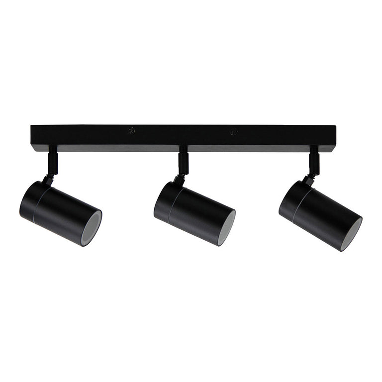 Zeta 3 Light 240V GU10 Adjustable Spotlight Black - OL7774/3BK