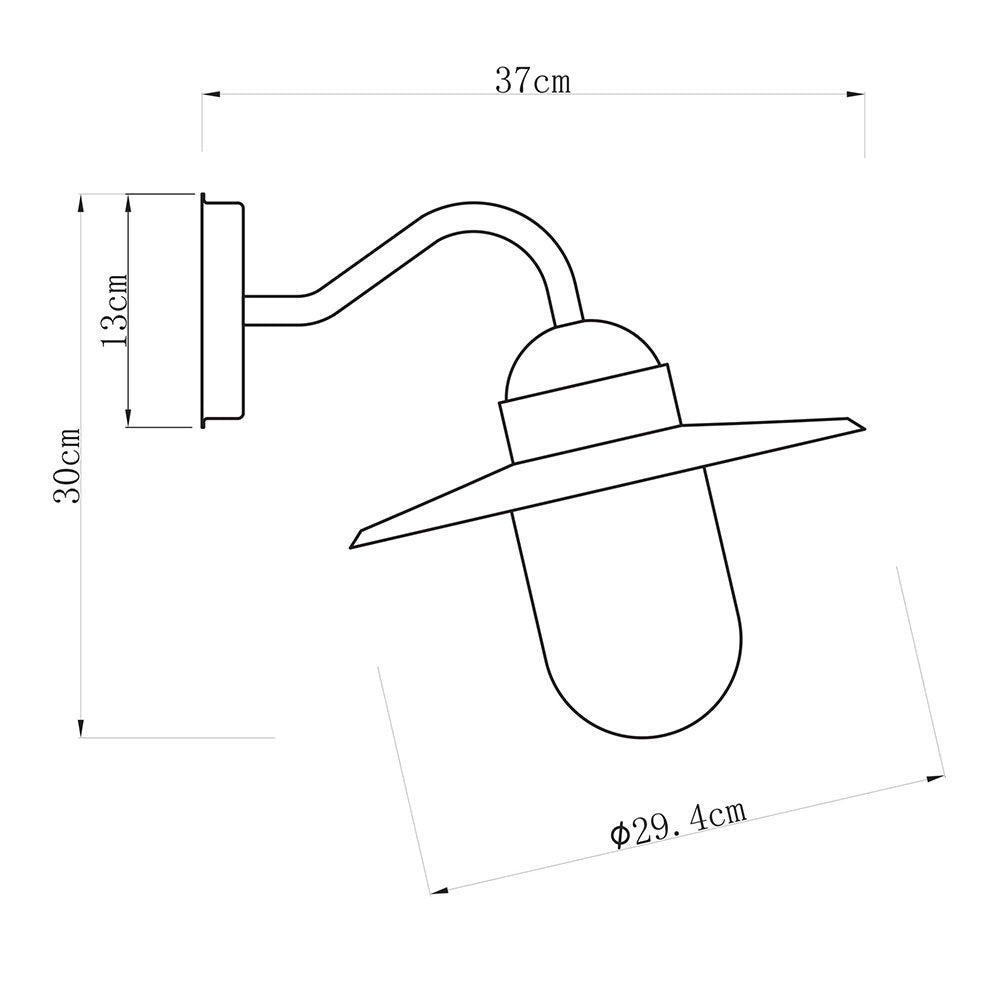Alley Retro Outdoor Wall Light Copper - OL7880CO