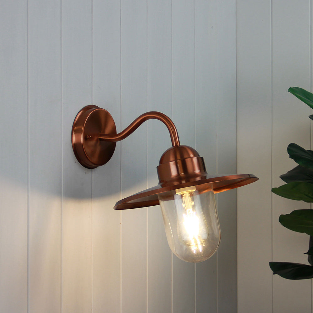 Alley Retro Outdoor Wall Light Copper - OL7880CO