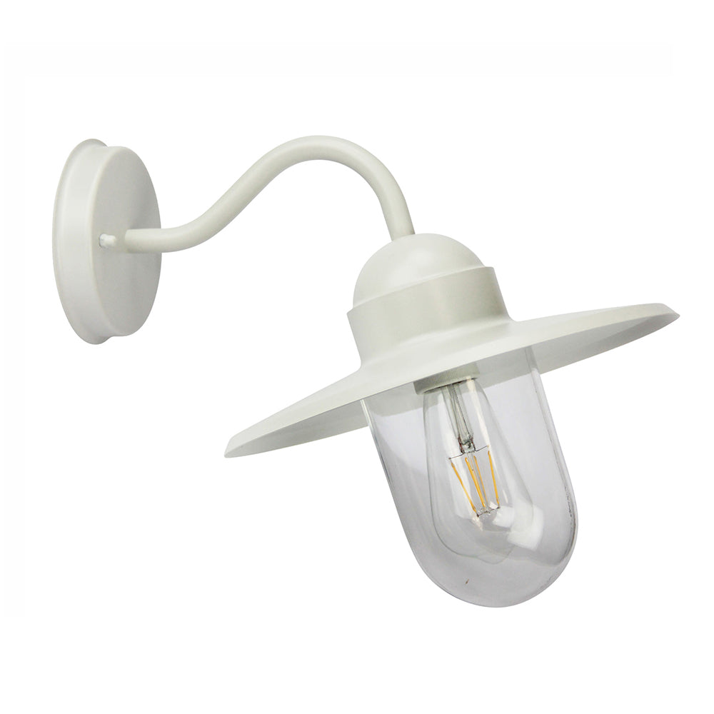 Alley Retro Outdoor Wall Light White - OL7880WH