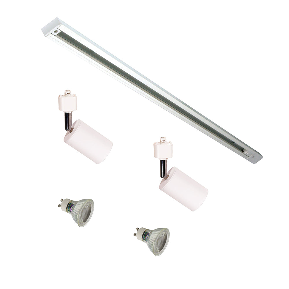 Bridge Single Circuit 2 Light LED Track Kit White / Cool White - OL85311