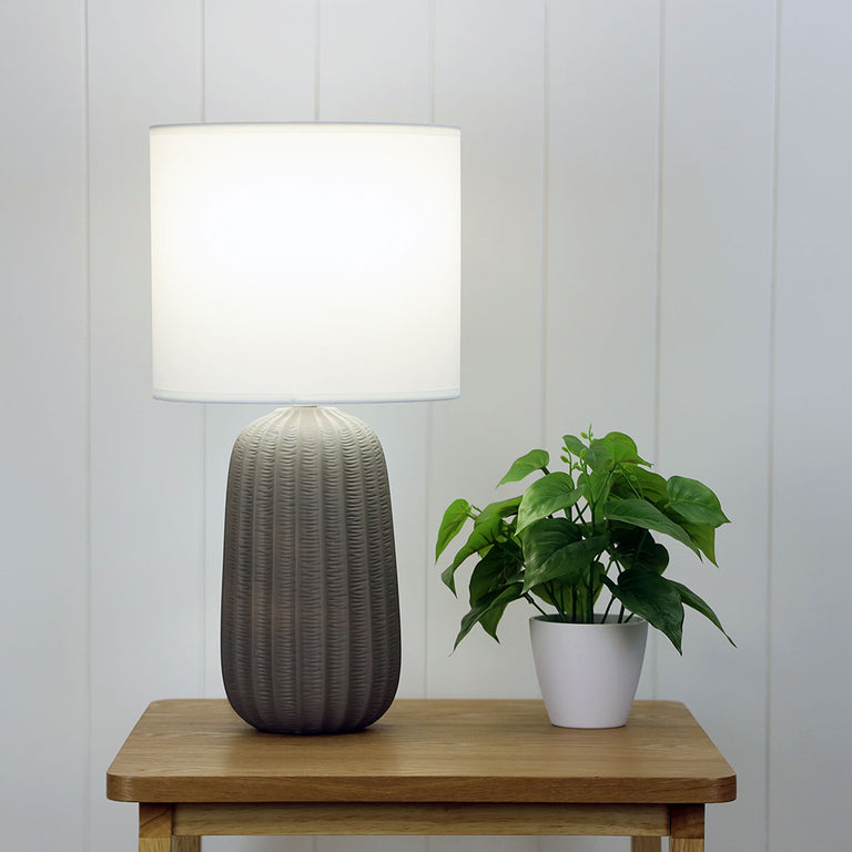 Benjy.25 Ceramic Table Lamp Taupe - OL90111TP