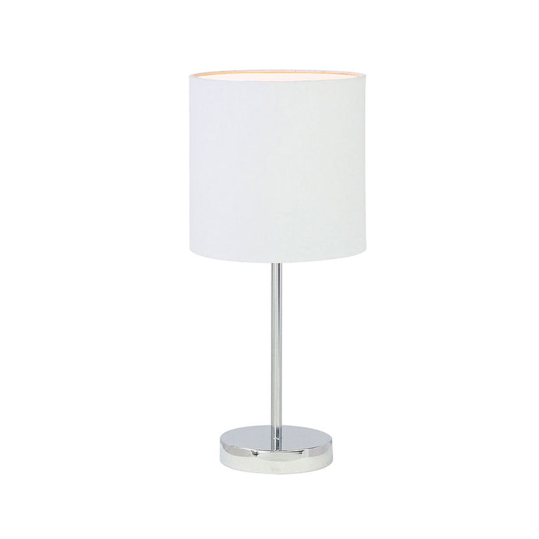 Zola Table Lamp Chrome / White - OL90120WH
