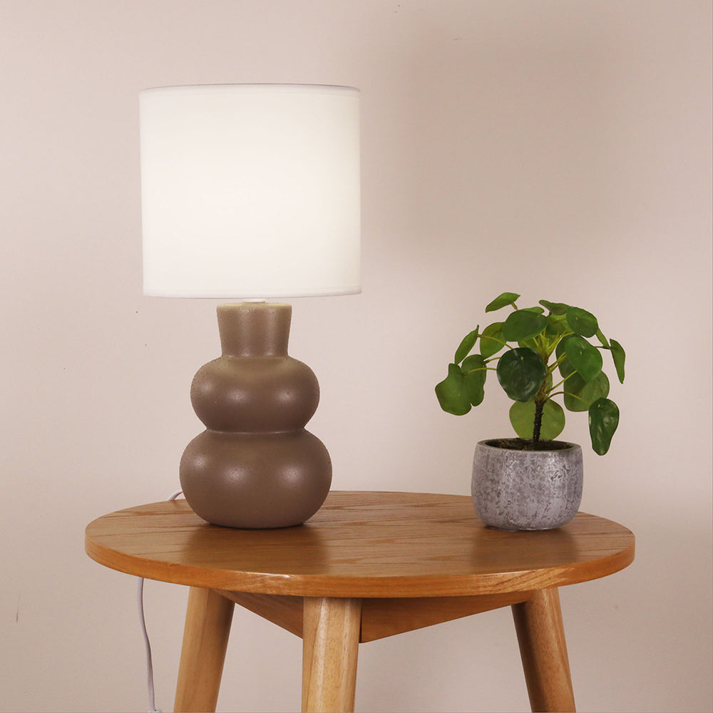 Holla Ceramic Table Lamp Taupe - OL90163TP