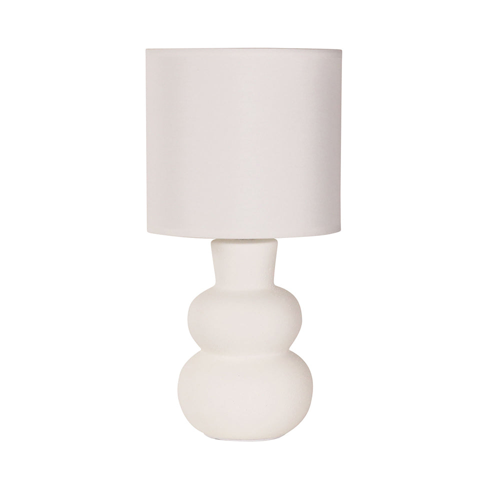Holla Ceramic Table Lamp White - OL90163WH