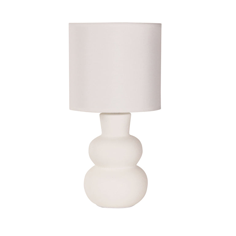 Holla Ceramic Table Lamp White - OL90163WH