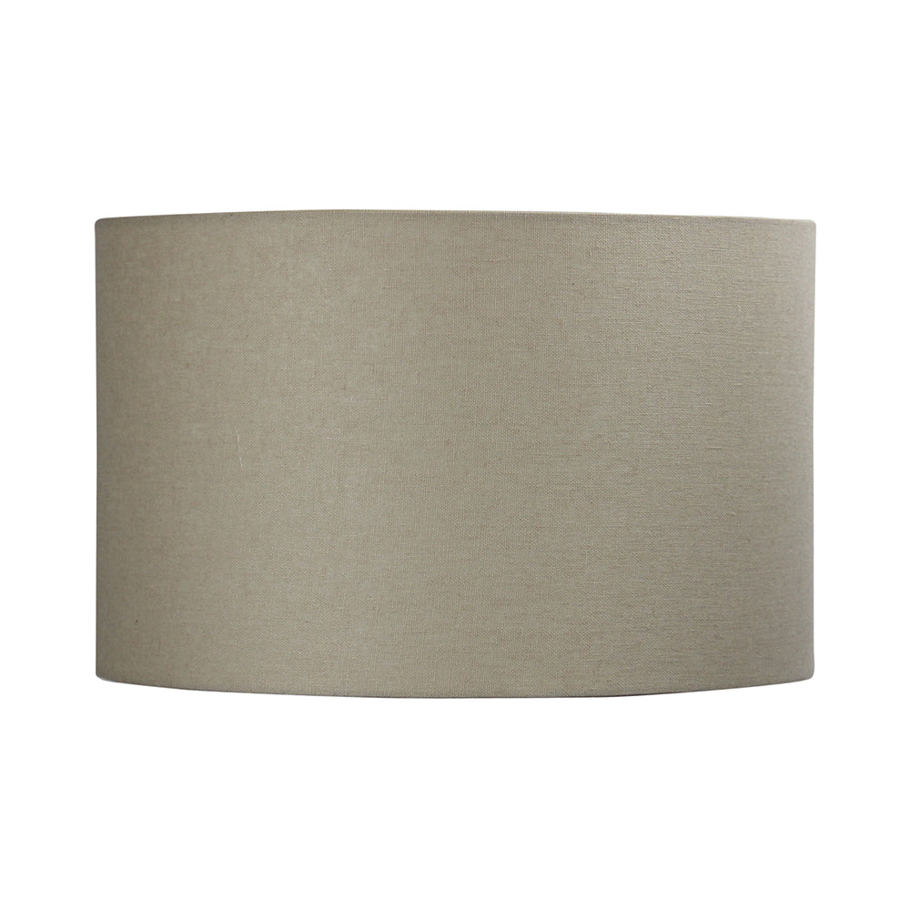 Burlap 400mm Linen Drum Shade Cream - OL91912
