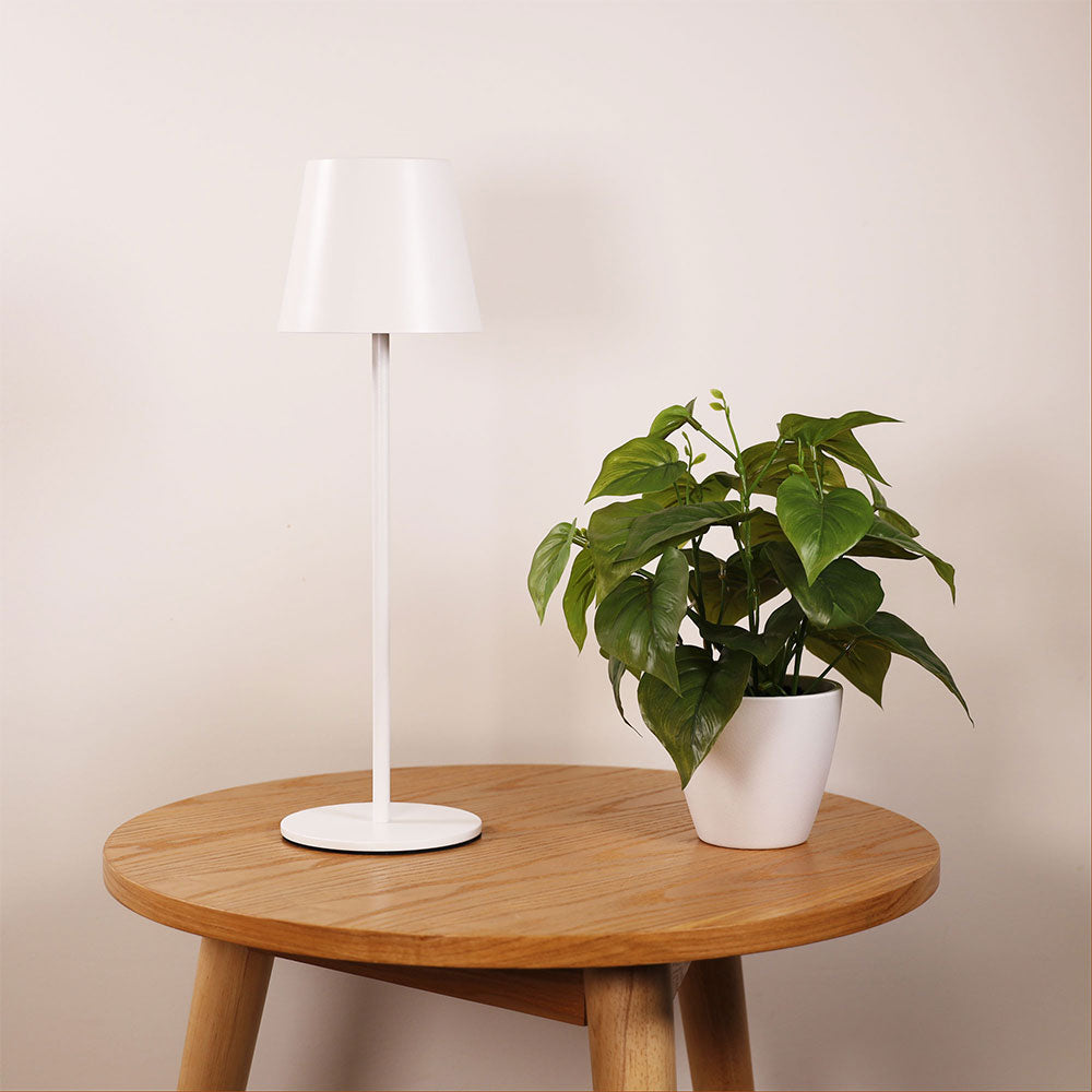 Mindy 3W LED Portable Rechargeable Table Lamp White / Warm White - OL92651WH