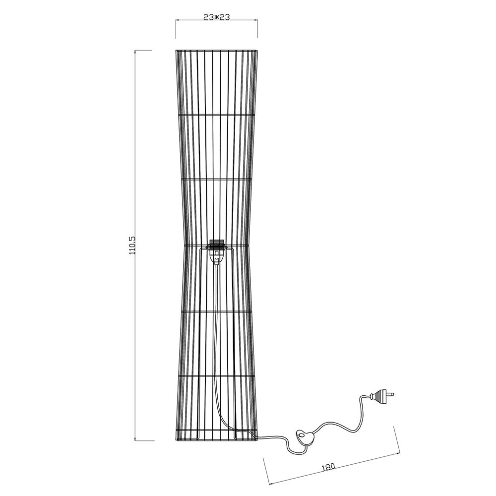 Jambi Bamboo Floor Lamp Natural - OL93255