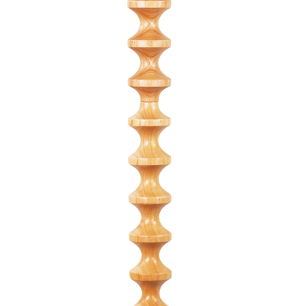 Spindle Floor Lamp With Shade Natural - OL93543NAT