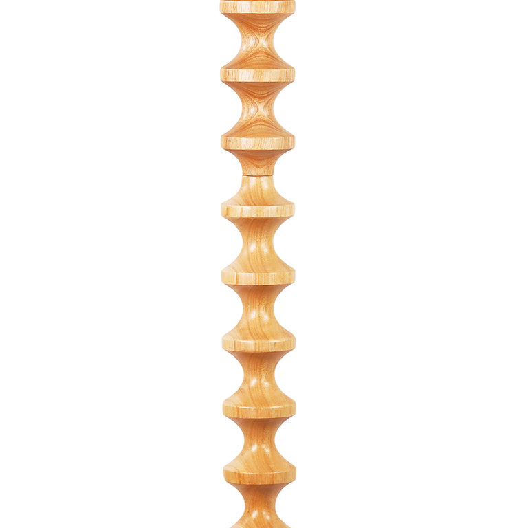 Spindle Floor Lamp With Shade Natural - OL93543NAT