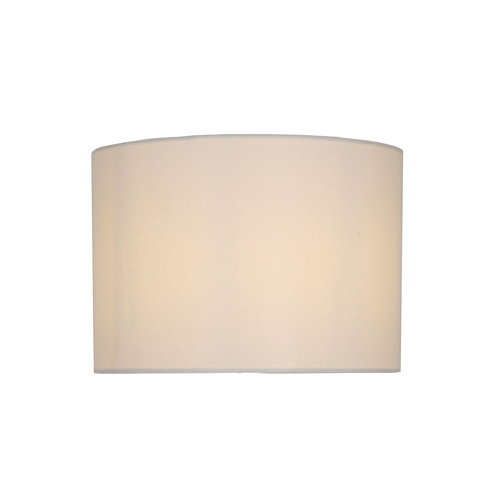 Spindle 40cm White Linen Drum Shade - OL93543-SHADE