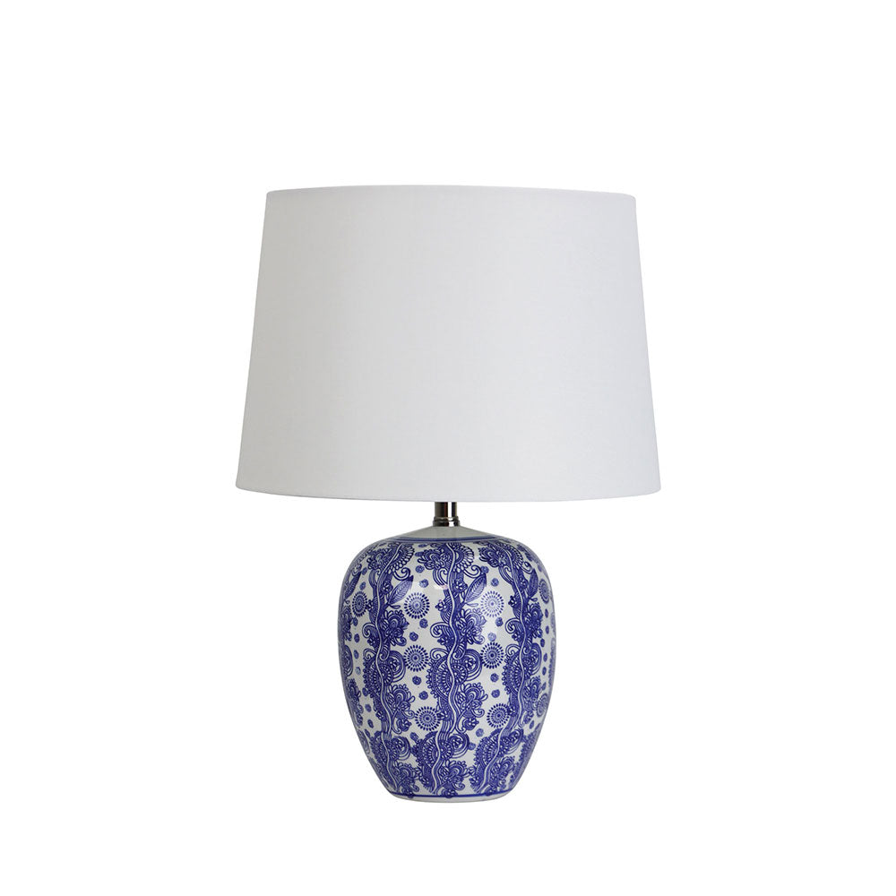 Mei Ceramic Table Lamp Blue - OL98892