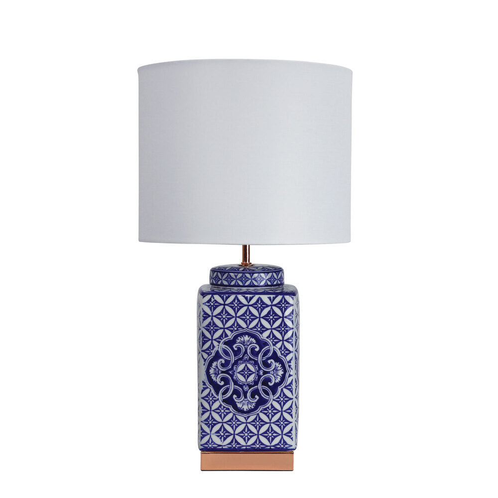 Xian Ceramic Table Lamp Blue - OL98893