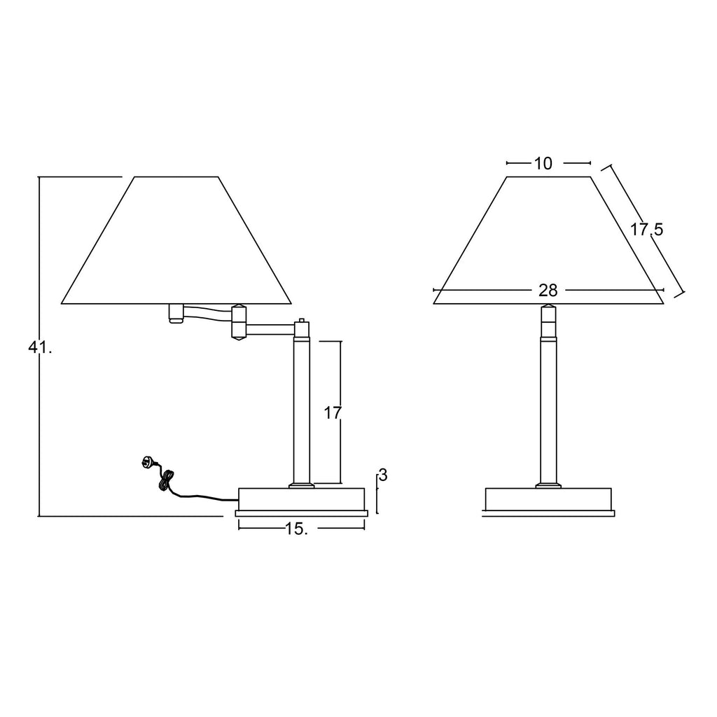 Zoe Touch Table Lamp Brushed Chrome - OL99454BC