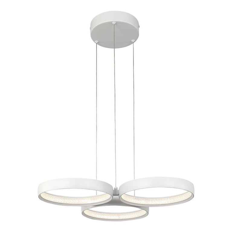 Olympus 3 Light Dimmable LED Pendant White / Tri-Colour - OLYM3PLEDWHT