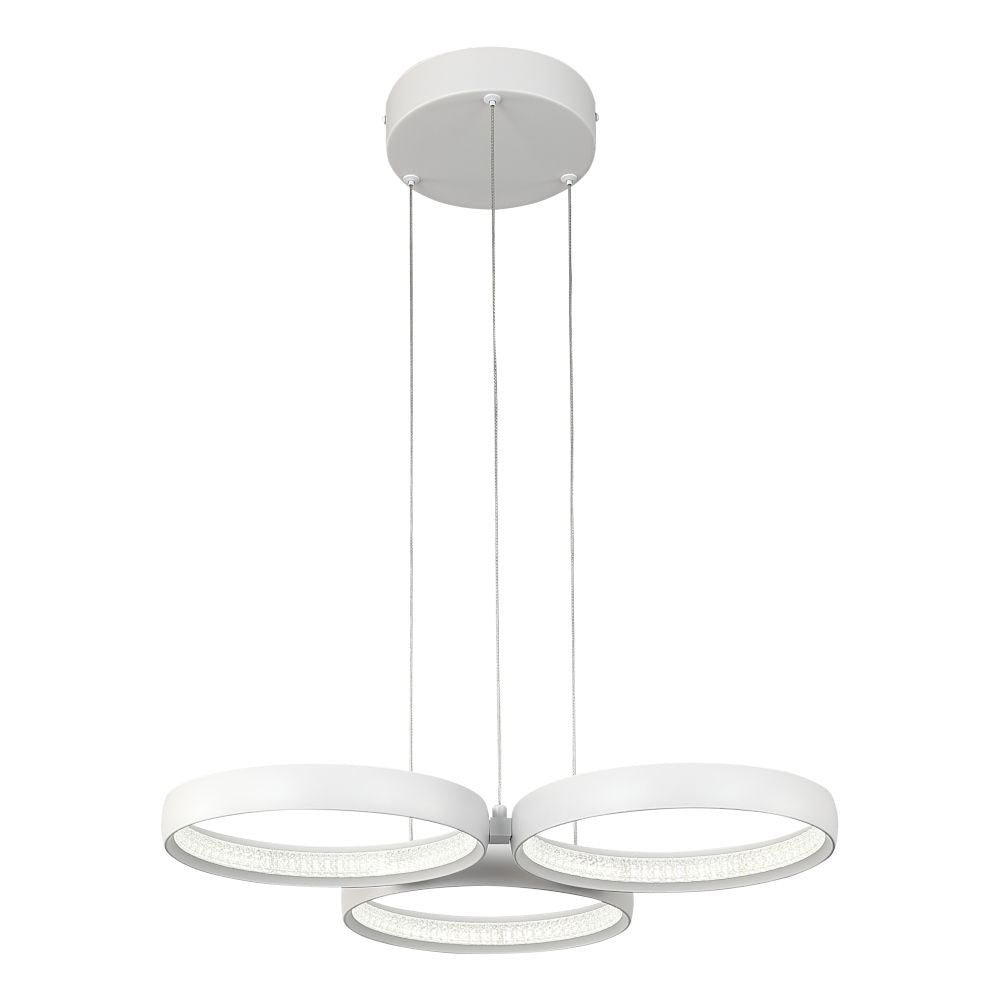 Olympus 3 Light Dimmable LED Pendant White / Tri-Colour - OLYM3PLEDWHT