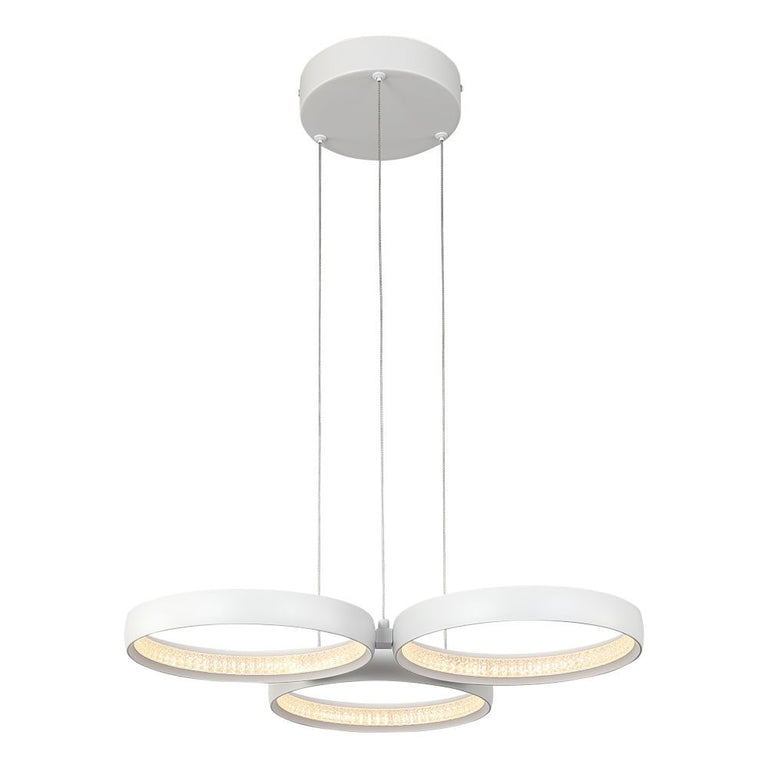 Olympus 3 Light Dimmable LED Pendant White / Tri-Colour - OLYM3PLEDWHT