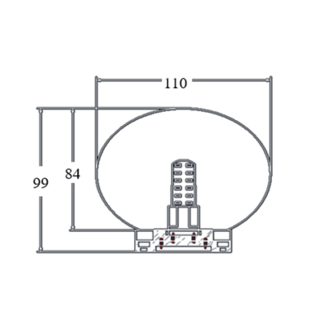 Orb Small Mirror Wall Light Black - UWL-ORB-BK
