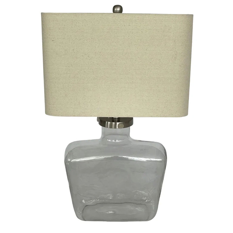 Fillable Bottle Lamp With Linen Shade - OWDU0013