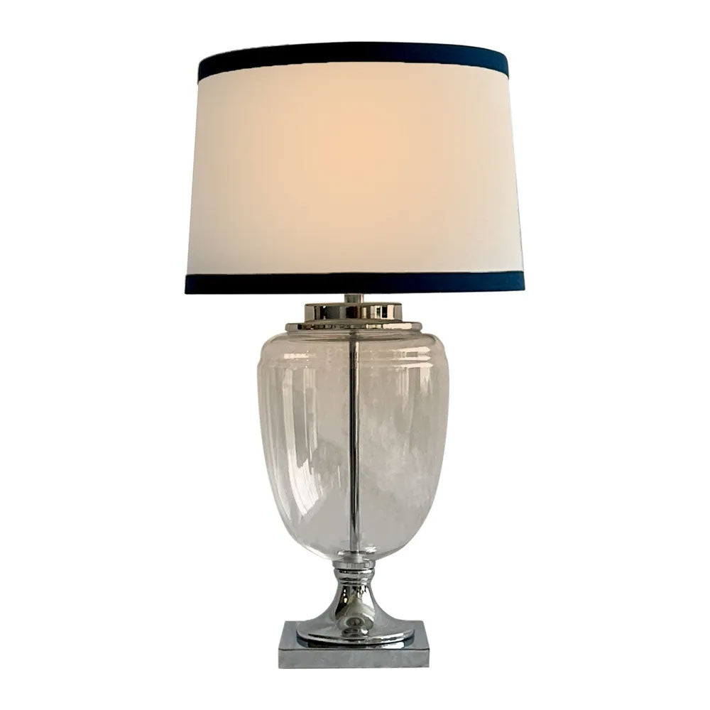 Fillable Bottle Lamp With Linen Shade - OWDU0013