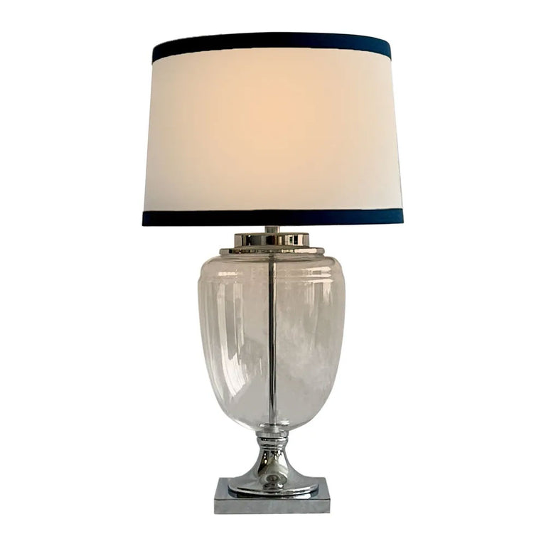 Fillable Bottle Lamp With Linen Shade - OWDU0013