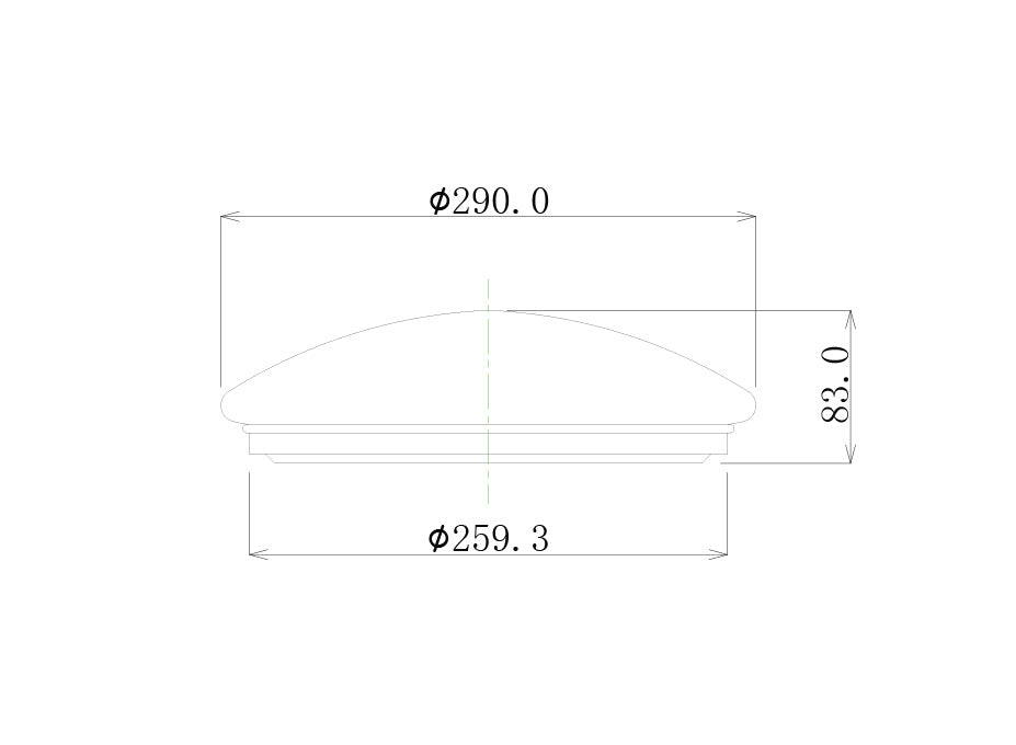Oyster 12W Dimmable LED Ceiling Light White / Tri-Colour - OYSDIM003