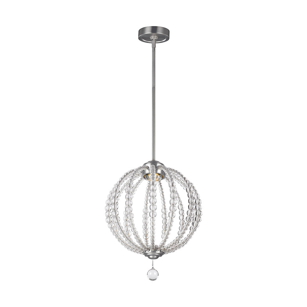 Oberlin Small 8W LED Pendant Satin Nickel / Warm White - FE-OBERLIN-P-S