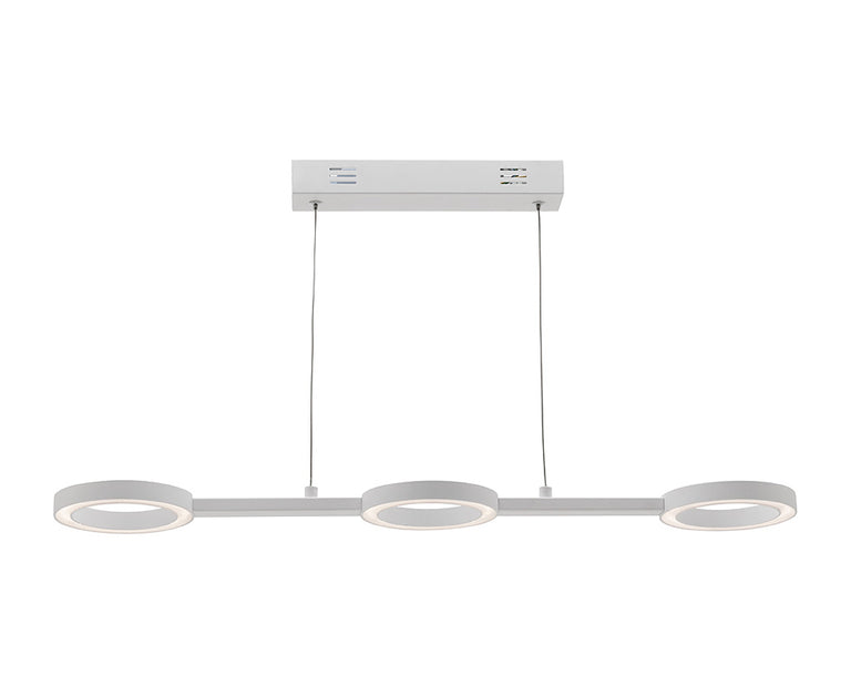 Omega 3 Light 21 Watt Dimmable LED Pendant Matt White / Warm White - OMEG3P