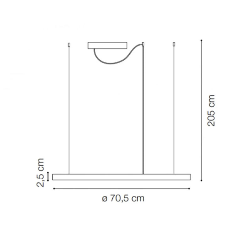 Oracle Slim SP 41W LED 700mm Square Pendant White / Warm White - 259178