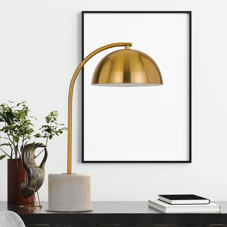 Ortez Table Lamp Bronze / White Terrazzo - ORTEZ TL-WHTRZBZ