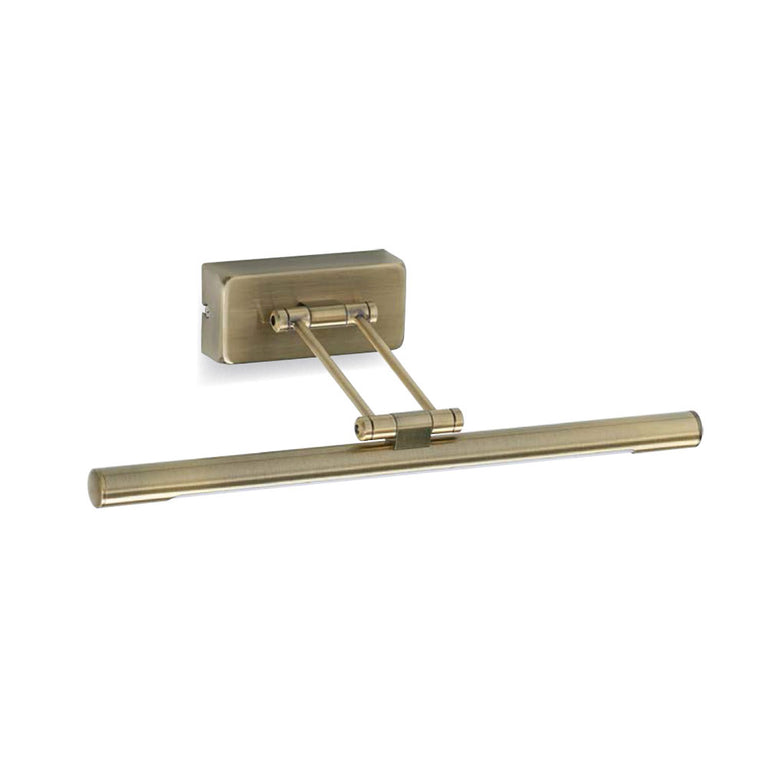Slimline 5W LED Small Picture Light Antique Brass / Warm White - P8005-AB