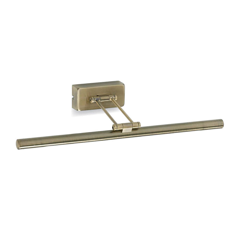 Slimline 8W LED Large Picture Light Antique Brass / Warm White - P8008-AB