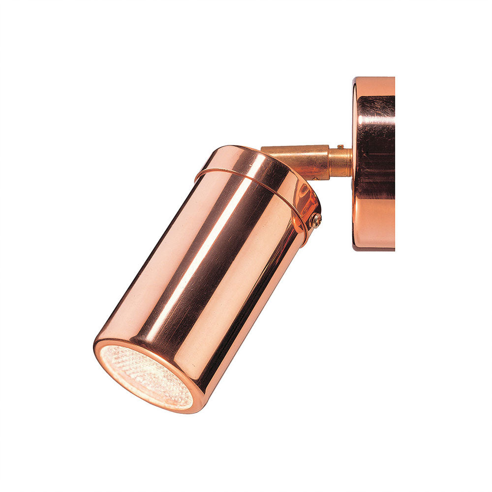 Pagoda 12V / 24V Single Adjustable Wall Pillar Light Polished Copper - LS321A