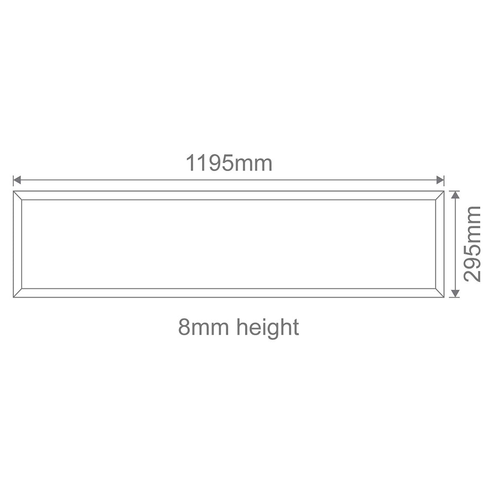 Panel-312 Backlit 36W Dali Dimmable LED Panel 295mm x 1195mm White / Tri Colour - 21647