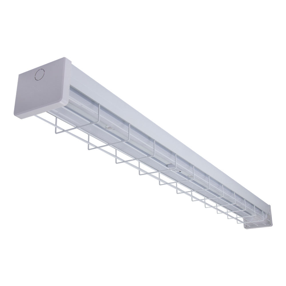 PARK-120 15W/30W No Sensor LED Wide Body 1200mm Wire Guard Batten White / Tri-Colour - 66063