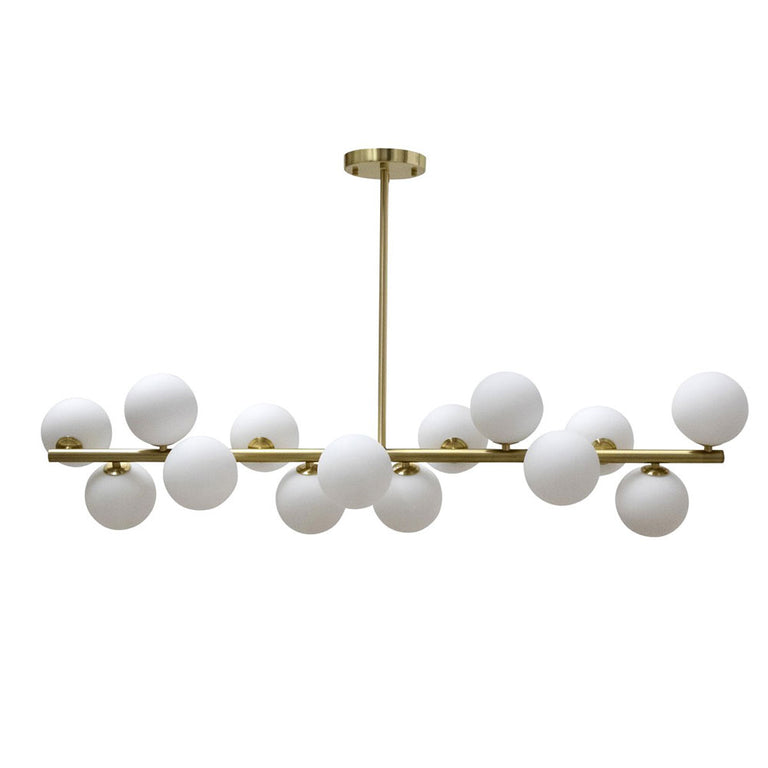 Pasadena 14 Light Pendant Gold / Opal - PASADENA-14L GOLD OPAL