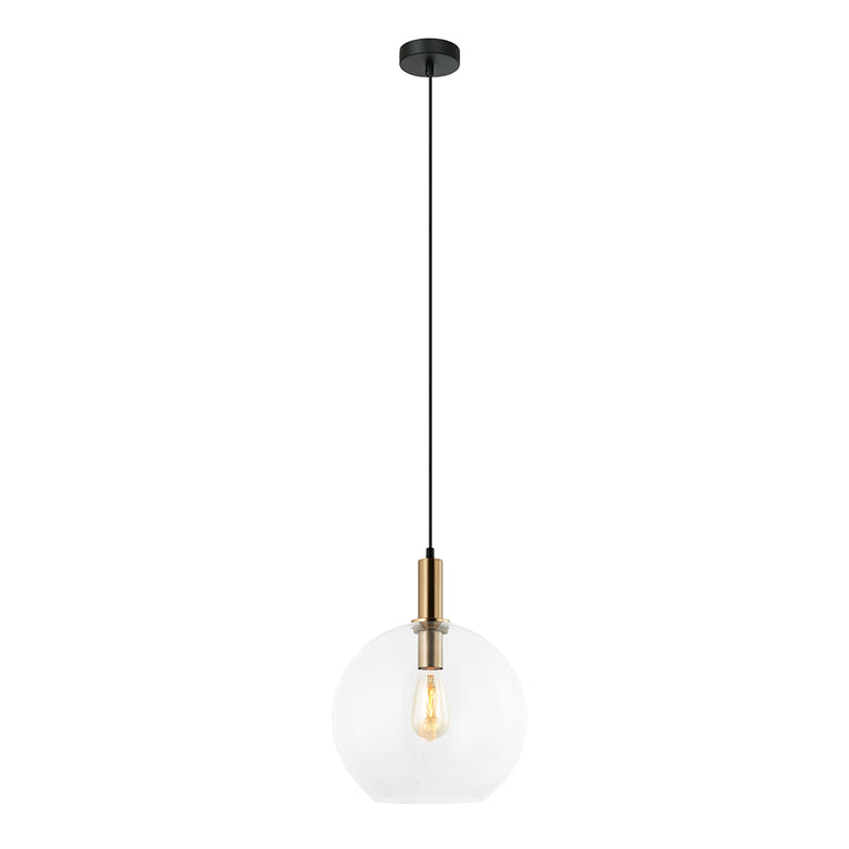Interior 300mm Glass Pendant Bronze / Clear - PATERA1