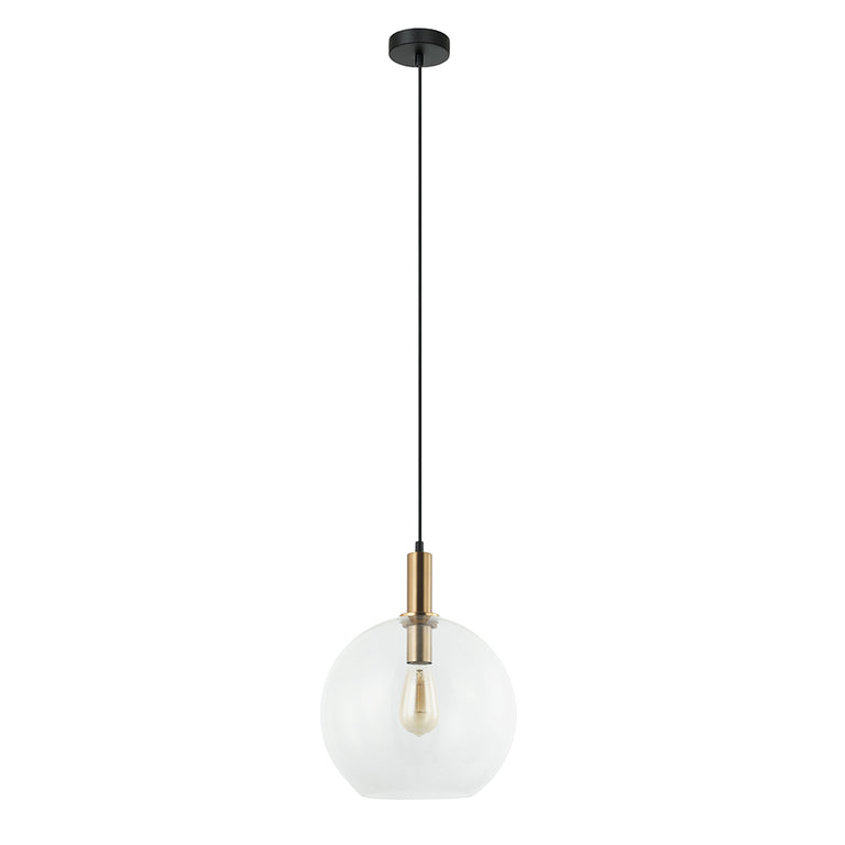Interior 300mm Glass Pendant Bronze / Clear - PATERA1
