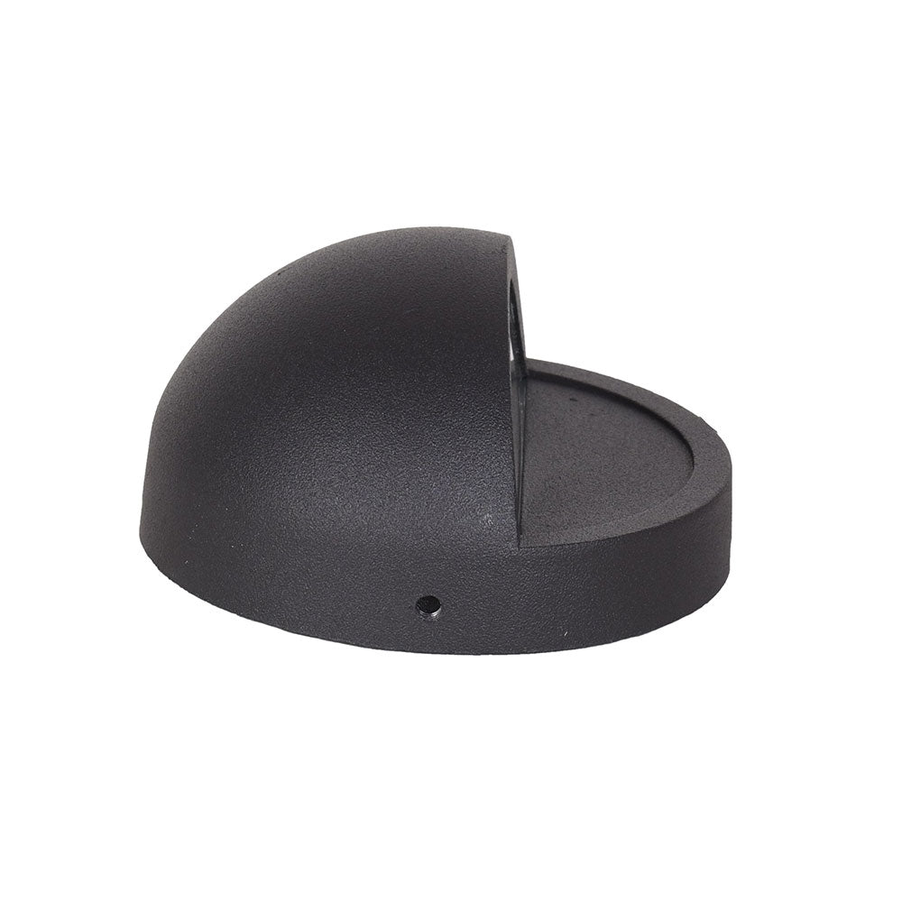 Armant 3.5W LED 12V AC / DC Cast Aluminium Eyelid Step Light Black / Warm White - PDL1100BK-PLV3-G4-27K