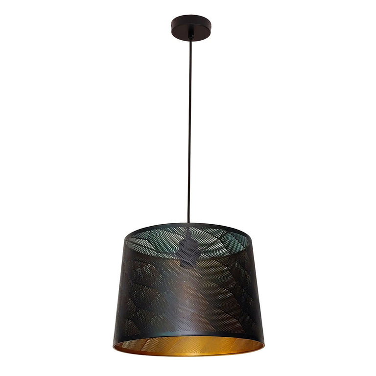 Penshade Laser Cut With Honeycomb Pattern Pendant Black - PENSHADE17
