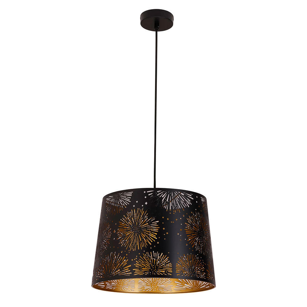 Penshade Laser Cut With Starburst Pattern Pendant Black - PENSHADE7