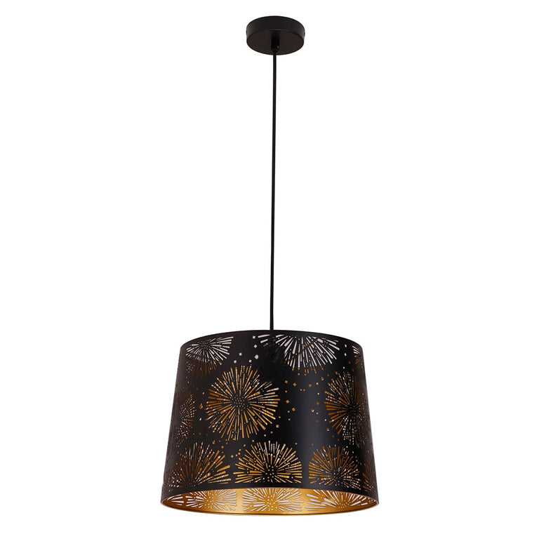 Penshade Laser Cut With Starburst Pattern Pendant Black - PENSHADE7
